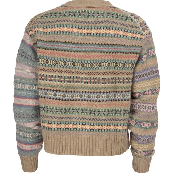 Polo Ralph Lauren Paneled Fair Isle V-Neck Cardigan - Picture 3 of 5